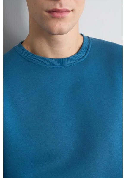 Çetinkaya Mentality 3036 3 Ip Bisiklet Yaka Petrol Sweatshirt modelleri