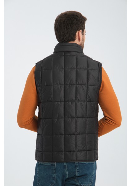 Erkek Tost Kare Kapitoneli Dik Yaka Yelek modelleri