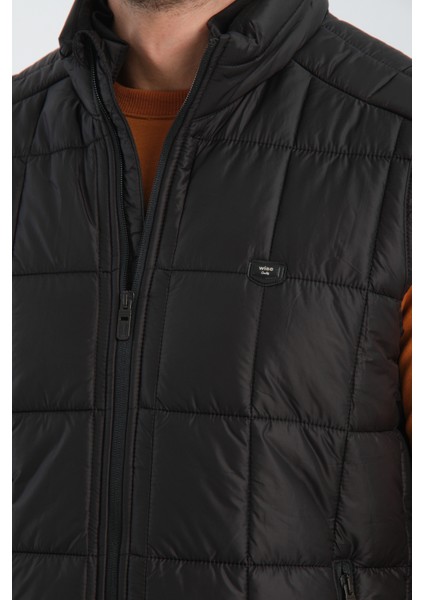 Erkek Tost Kare Kapitoneli Dik Yaka Yelek indirimleri