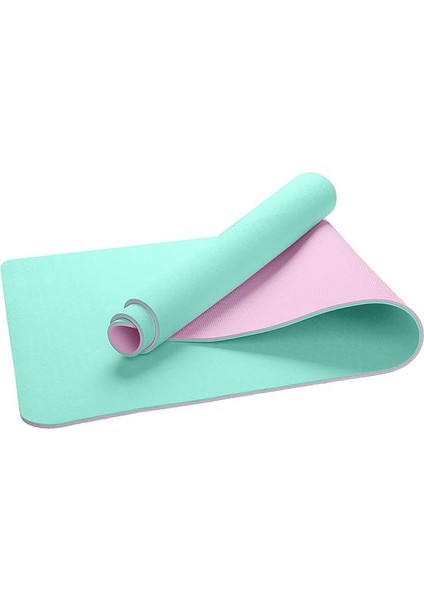 Ekolojik 6mm Tpe Yoga Matı Pilates Minderi Nane Yeşili