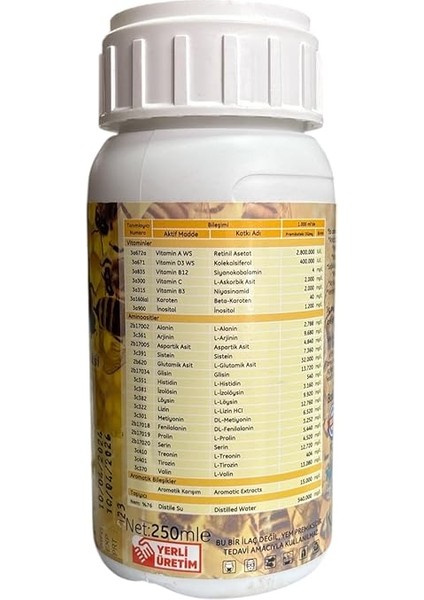 Arıcılık Flora Super Protein Sıvı Premiks (250 Ml) modelleri
