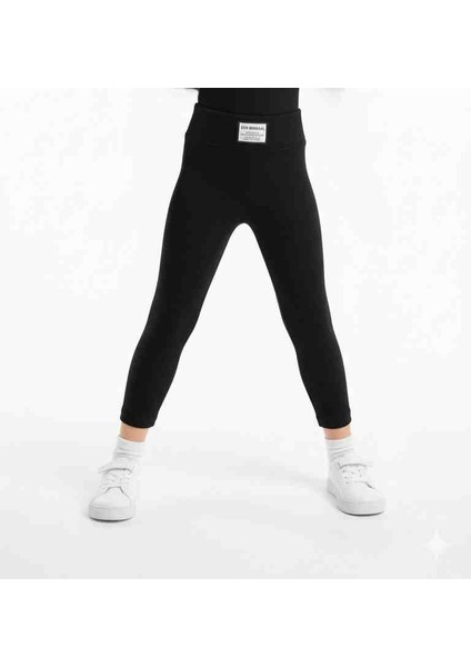 Kız Çocuk Şardonlu Fitilli Kışlık Tayt