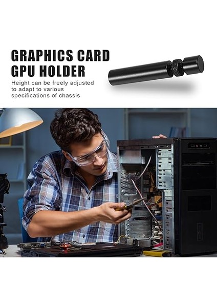 Grafik Kartı, Gpu Tutucu, Ayarlanabilir Teleskopik Döner Vida, Alüminyum Alaşım, Grafik Kartı, Sag Bracket Desktop (Plus) modelleri