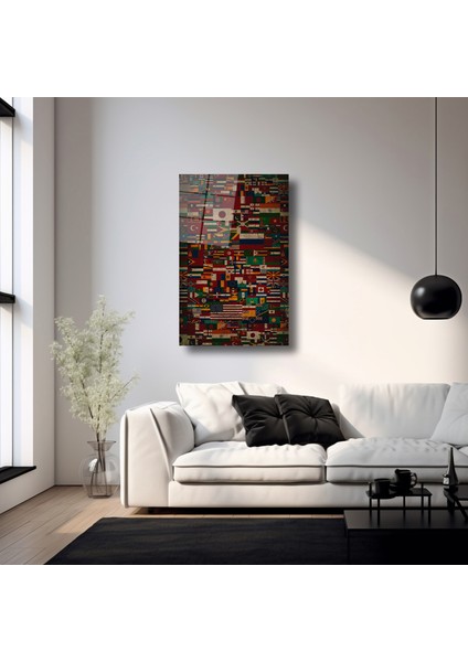 Ülke Bayrakları - Cam Tablo - DEG0263 fırsatları