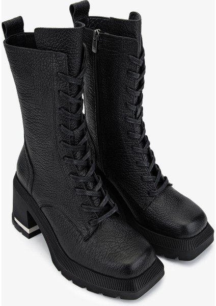 Kadın Hakiki Deri Siyah Floter Topuklu Bot 566 6292 Bn Bot SK25-26 Sıyah Fltr fiyatları