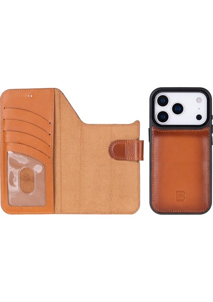 iPhone 17 Pro Max Uyumlu Hakiki Deri Magsafe ve Rfıd Koruma Özellikli Çıkarılabilir Cüzdanlı Kılıf modelleri