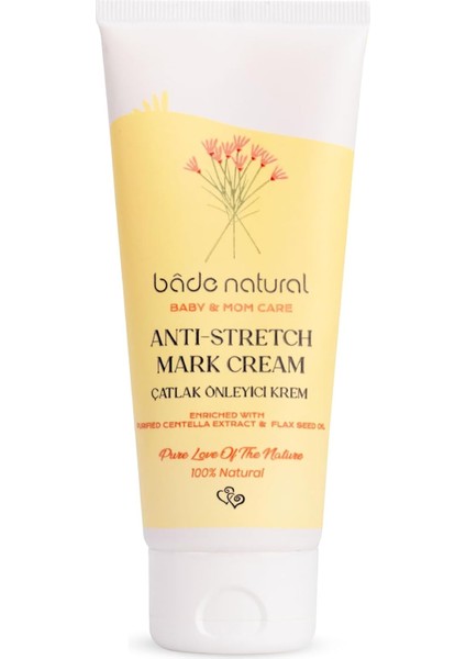 Bade Natural Çatlak Önleyici ve NEMLENDIRICI%100 Doğal Vücut Kremi 100 ml