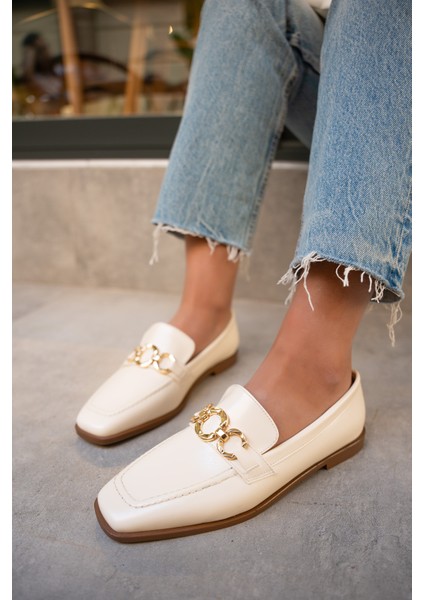 Biens Nude Düz Taban Gold Detaylı Ayakkabı fiyatları