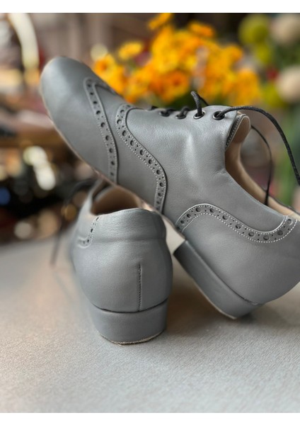 Gri Brogue Erkek Yeni Rahat Kalıp Dans Ayakkabısı, Klasik Zarafeti Modern-Hafif-Tango, Dans ve Salon indirimleri