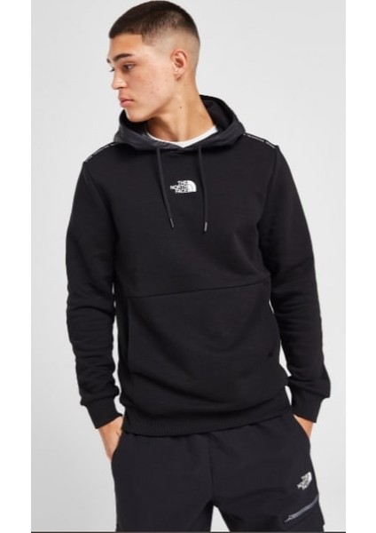 Tape Oh Hood Hoodıe Siyah Sweatshirt