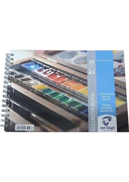 Gogh Suluboya Bloğu 300 gr A5 20 Yaprak Spiralli