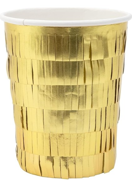 Meri Gold Fringe Party Cups