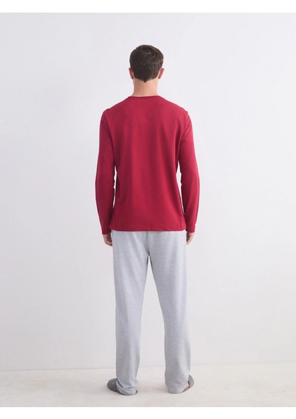 Lc Waıkıkı Kırmızı Galatasaray Baskılı Erkek Pijama Takımı fırsatları