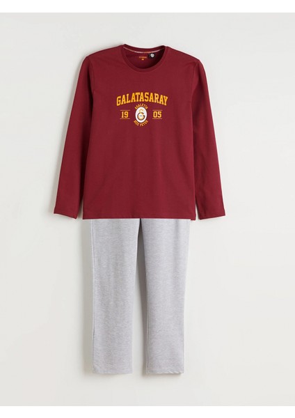 Lc Waıkıkı Kırmızı Galatasaray Baskılı Erkek Pijama Takımı indirimleri