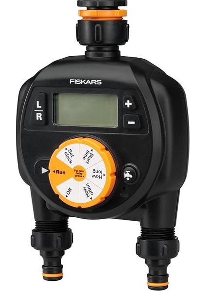 2 Çıkışlı Zamanlayıcı/zamanlayıcı, Tüm Standart Musluk Boyutları Için, Kolay Okunabilir LCD Ekran, Evrensel Boyut, 580 G, Siyah/turuncu, 1054792 fırsatları