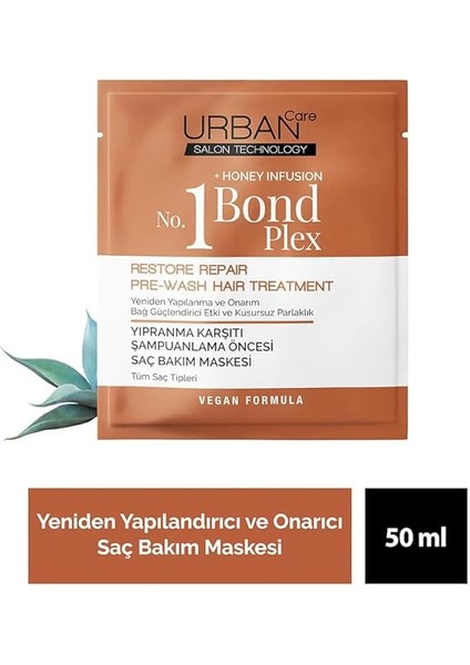 Care No.1 Bond Plex Yıpranma Karşıtı Duş Öncesi Saç Bakım Maskesi 50 Ml- Vegan fiyatları