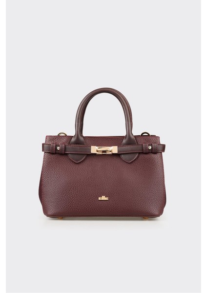 Bordo Kadın Küçük El Çantası