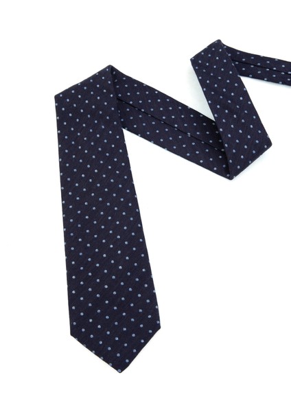 Erkek Lacivert %100 Ipek Kravat 50317352-200