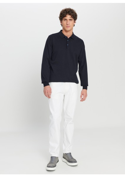 Polo Yaka Standart Lacivert Erkek Kazak ACE043261436_LAC fiyatları