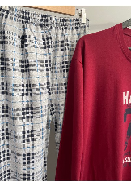 Süprem Ince Mevsimlik Ekose Erkek Pijama Takımı indirimleri