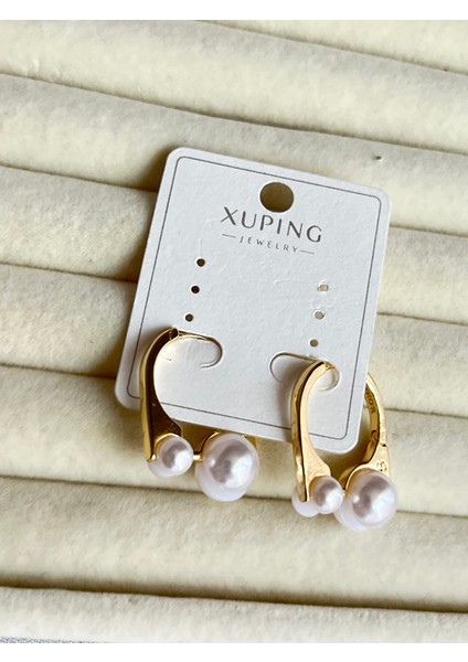 Küpe Inci Detaylı Şık ve Trend 14 K Renginde Günlük ve Gece Şıklığına Uygun fiyatları