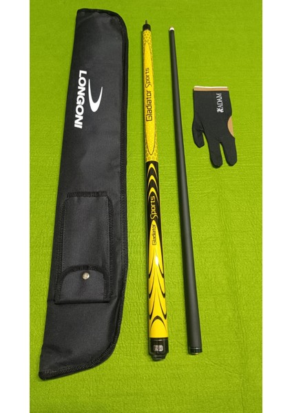 Bilardo Istaka Çantası Gladiator Üç Bant Bilardo Istakası Sarı