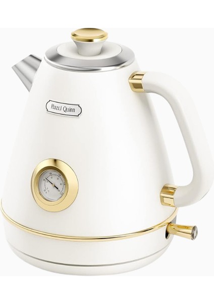 Sedef Beyazı Retro Paslanmaz Çelik Su Isıtıcı