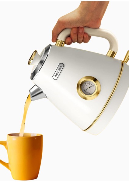 Sedef Beyazı Retro Paslanmaz Çelik Su Isıtıcı fiyatları