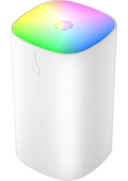 400 ml Ultrasonik Hava Nemlendirici Ortam Nemlendirici Işıklı Hava Nemlendirici Buharlı Nemlendirici Buhar Makinesi ve Aroma Difüzörü H2O Nemlendirici Oda Nemlendirici Hava Temizleyici (Beyaz)