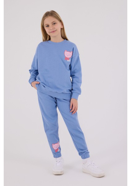 Kız Çocuk Mavi Eşofman Takımı fiyatları