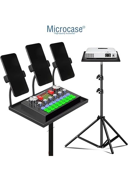 Sunum Projeksiyon Cihazı Notebook Vb Için Çok Amaçlı Ayaklı Sehpa Stand Metal + 2.1 mt Tripod - AL5098 fırsatları