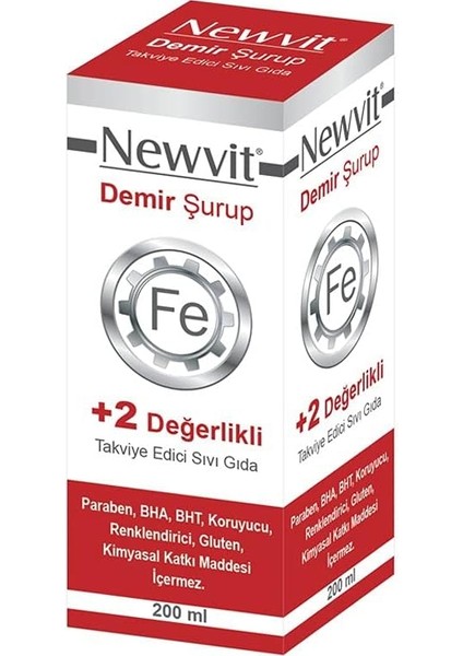 Newvit Demir Şurubu 200 ml Keçi Boynuzu Renkli