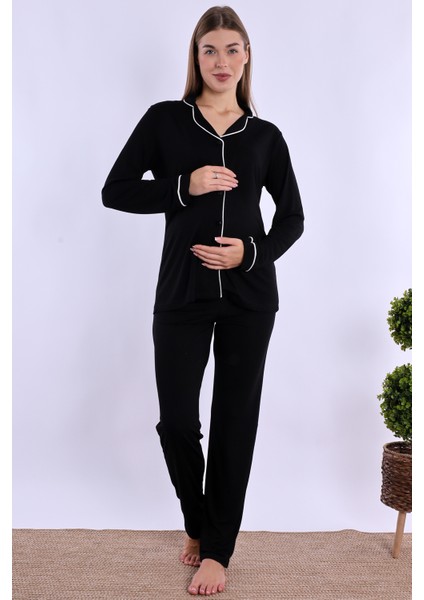 Siyah Hamile Lohusa Pijama Takımı fiyatları