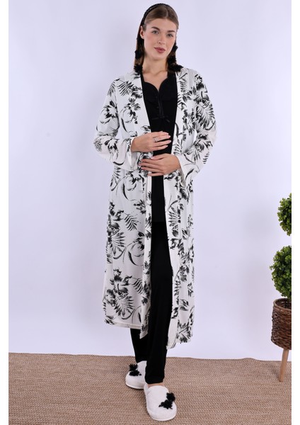 Siyah Sabahlıklı Hamile Lohusa Pijama Takımı fiyatları