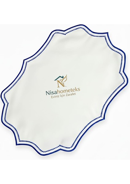 6 Adet Nakışlı Keten Amerikan Servis - Keten Supla indirimleri