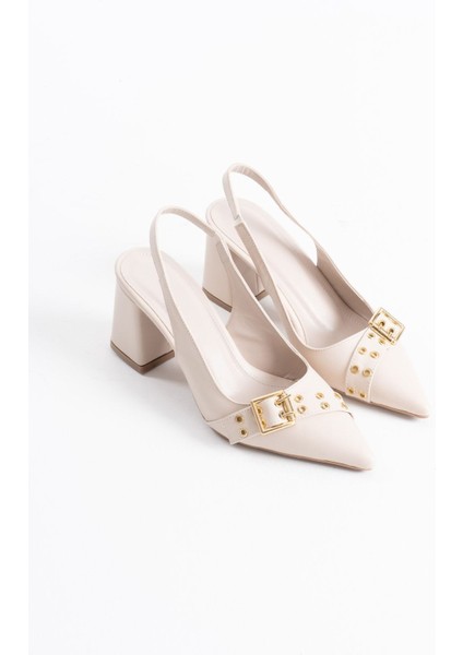 Keira Bej Cilt Kadın Topuklu Ayakkabı fiyatları