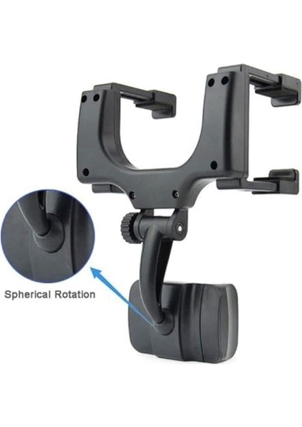 Dikiz Aynası Telefon Tutucu Araç Iç Dikiz Ayna Navigasyon Tutacak, Siyah fiyatları