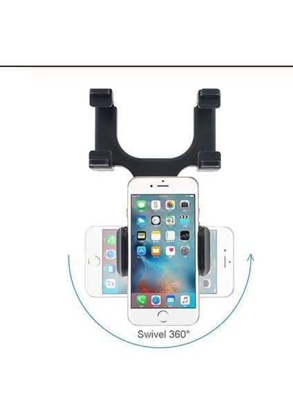 Dikiz Aynası Telefon Tutucu Araç Iç Dikiz Ayna Navigasyon Tutacak, Siyah modelleri