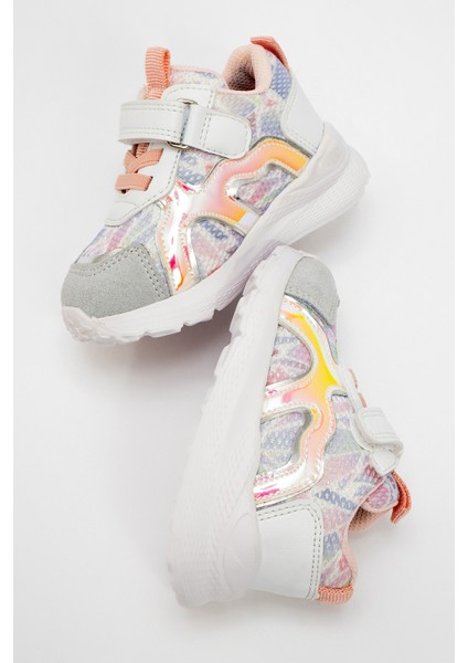 Kız Çocuk Beyaz Hakiki Deri Spor Ayakkabı