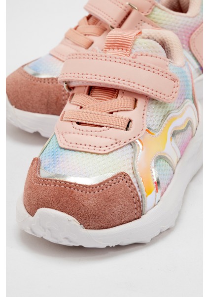 Kız Çocuk Pudra Hakiki Deri Spor Ayakkabı
