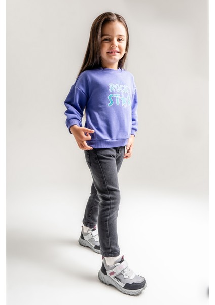 Kız Çocuk Gri-Pembe Su Geçirmez Anatomik Outdoor Ayakkabı