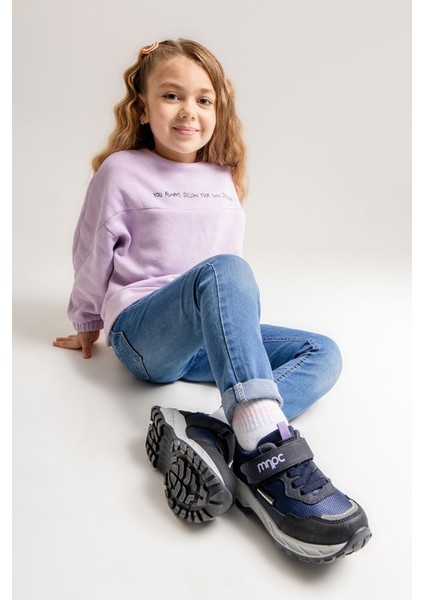 Kız Çocuk Lacivert Su Geçirmez Anatomik Outdoor Ayakkabı