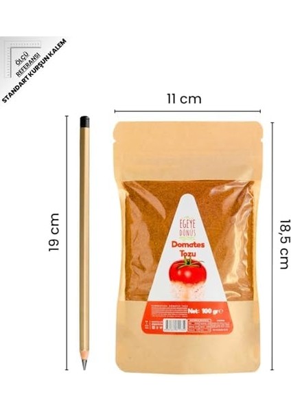 Egeye Dönüş Domates Tozu - 100 Gr. (Öğütülmüş Kuru Domates - Glütensiz Sporcu Besini) fiyatları