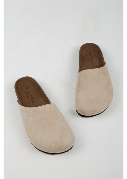 Tonala Kadın Vegan Deri Tokalı Bej Sabo Terlik fırsatları