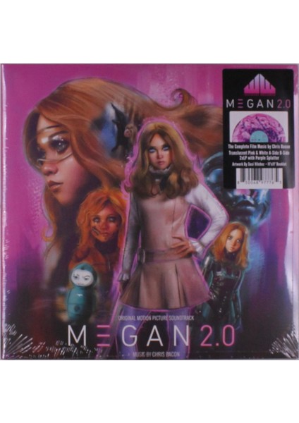 Chris Bacon - M3GAN 2.0 (O.s.t.) (Pink & White W Purple Splatter Vinyl) - Plak modelleri