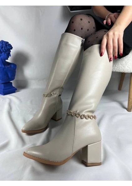 KB-505 Kuback Bej Günlük Kadın Çizme fiyatları