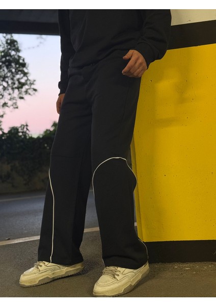 Erkek Oval Şeritli Oversize Baggy Eşofman modelleri