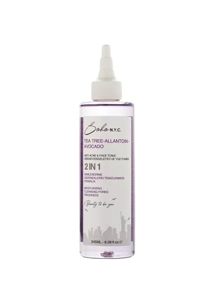 Soho N.y.c. Vegan Anti Acne Sebum Dengeleyici Yüz Toniği 245 ml