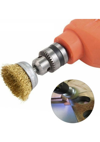 6 Parça Matkap Ucuna Takılan Pimli Tel Fırça Seti -Pas Yağ Kir Boya Yapışkan Çözücü Fırça indirimleri
