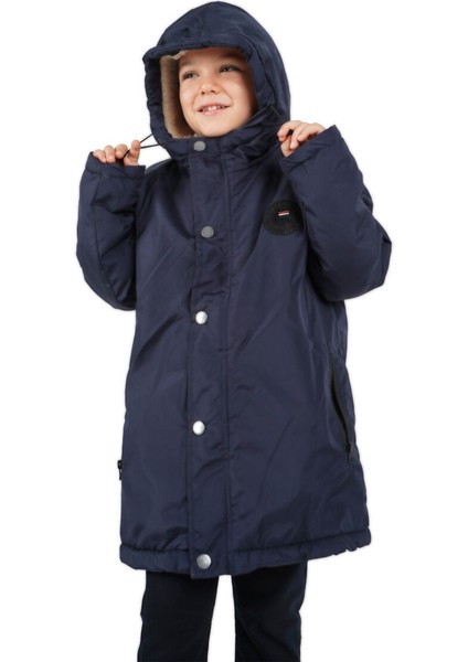 İçi Kürklü Su ve Rüzgar Geçirmez Erkek Çocuk Mont